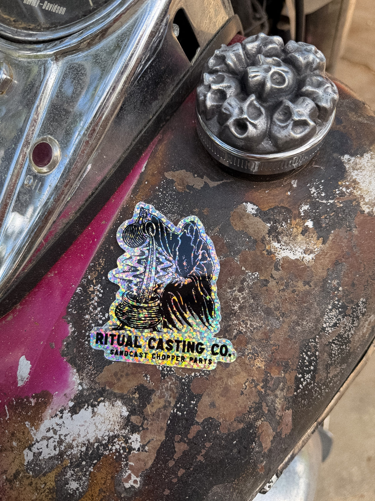 Glitter Reaper Sticker